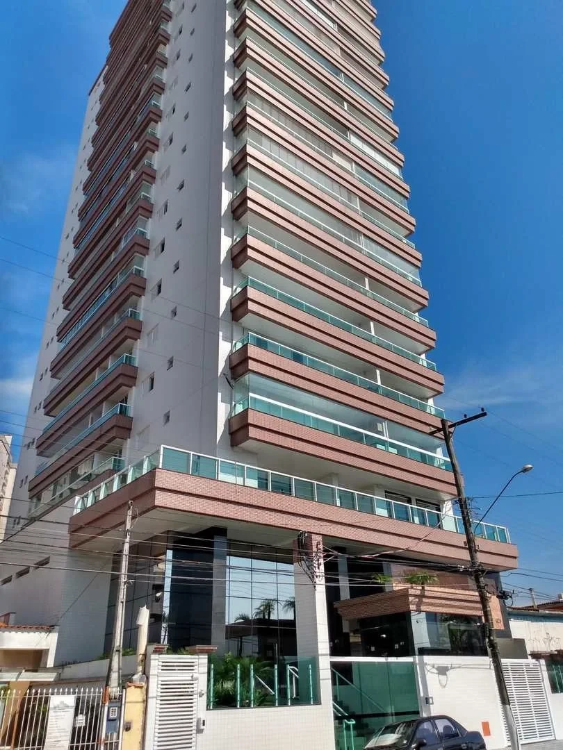 Fachada do Residencial Parque das Águas, Vila Caiçara, Praia Grande SP