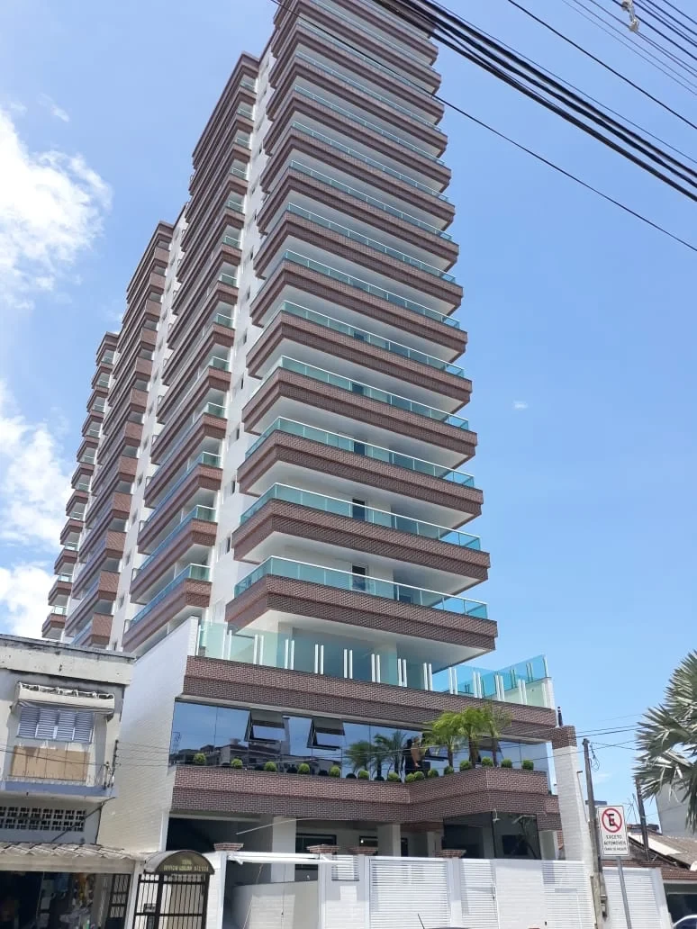 Fachada do Residencial Vila Rica, Vila Caiçara, Praia Grande SP